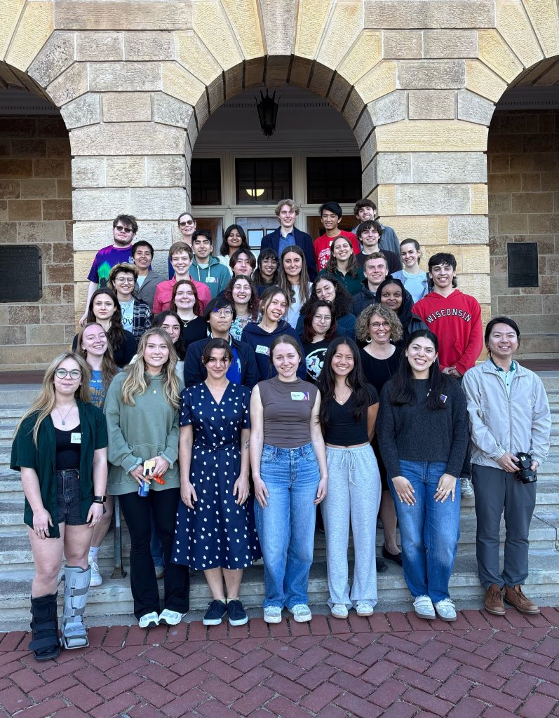 WISc Scholars pose in front of Bascom Hall